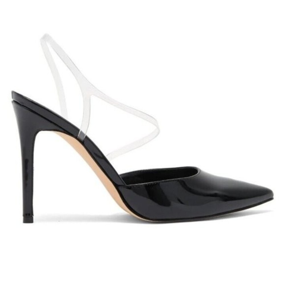 NIB Nine West Foe Clear Back Pump Heels Size 11